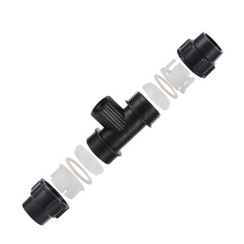 Μαύρο PE Quick Coupling Garden Άμεση σύνδεση Σύνδεση σωλήνα νερού Γεωργικό σύστημα άρδευσης Εξαρτήματα σωλήνων PE PVC 20~50mm