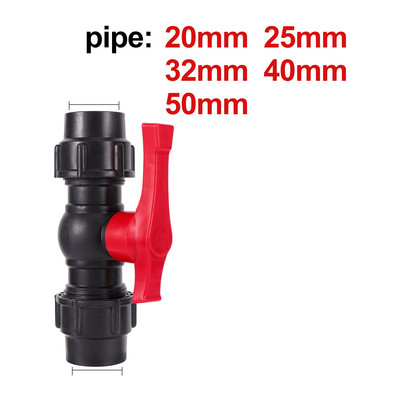 Fekete PE gyorscsatlakozó Kerti Közvetlen Csatlakozó Vízcső csatlakozó Mezőgazdasági öntözőrendszer PE PVC csőszerelvények 20-50mm