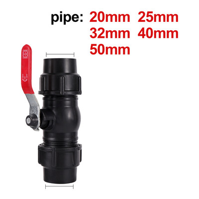 Fekete PE gyorscsatlakozó Kerti Közvetlen Csatlakozó Vízcső csatlakozó Mezőgazdasági öntözőrendszer PE PVC csőszerelvények 20-50mm