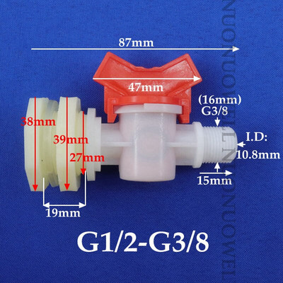 1-10 rinkinių 1/4'' 3/8'' 1/2'' 3/4'' 1'' dvigubo išorinio sriegio rutulinio vožtuvo vandens bako jungtis nerūdijančio plieno filtrų rinkinio jungtys