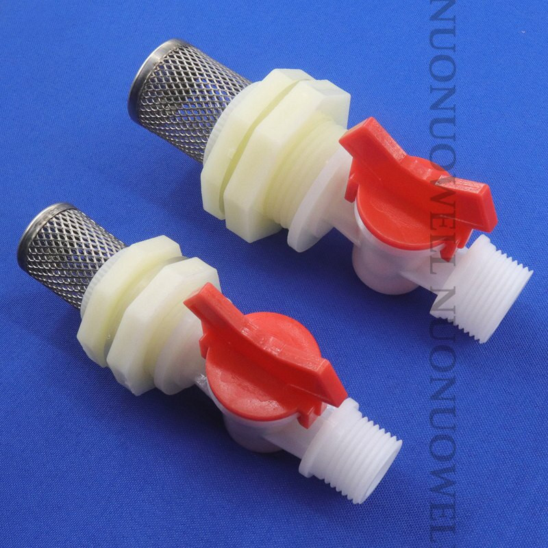 1-10 rinkinių 1/4'' 3/8'' 1/2'' 3/4'' 1'' dvigubo išorinio sriegio rutulinio vožtuvo vandens bako jungtis nerūdijančio plieno filtrų rinkinio jungtys