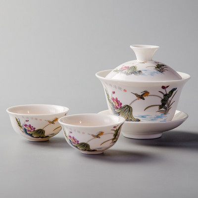 1 τεμ. 22ML China Porcelain Kung Fu Tea Σετ Κεραμικά Tea Service Υψηλής ποιότητας Σετ τσαγιού Κύπελλα τσαγιού & πιατάκια Drinkware D054