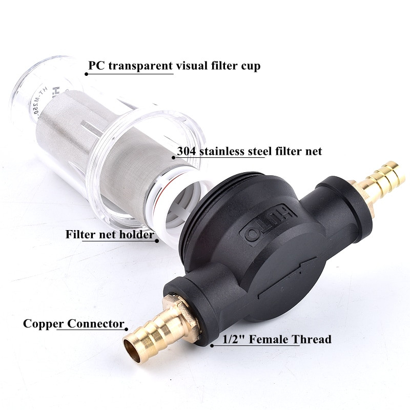 1/2" sodo laistymo žarnos filtras žemės ūkio drėkinimo priemaišų pirminis filtras akvariumo vandens siurblio filtras 80/250 tinklelio sietelio tinklelis