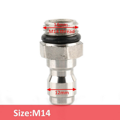 1 buc 1/4 "M14 M18 M22 alamă conector rapid de înaltă presiune Adaptor pistol de apă îmbinări pentru spălătorie auto Accesorii pentru irigarea grădinii