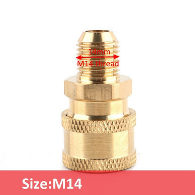 1 buc 1/4 "M14 M18 M22 alamă conector rapid de înaltă presiune Adaptor pistol de apă îmbinări pentru spălătorie auto Accesorii pentru irigarea grădinii