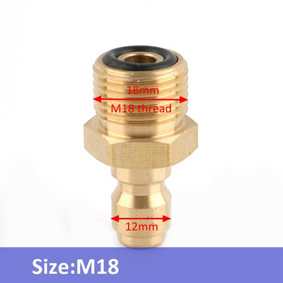 1 buc 1/4 "M14 M18 M22 alamă conector rapid de înaltă presiune Adaptor pistol de apă îmbinări pentru spălătorie auto Accesorii pentru irigarea grădinii