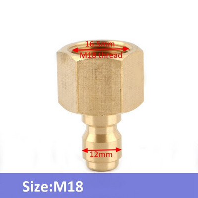 1 buc 1/4 "M14 M18 M22 alamă conector rapid de înaltă presiune Adaptor pistol de apă îmbinări pentru spălătorie auto Accesorii pentru irigarea grădinii