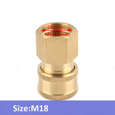 1 buc 1/4 "M14 M18 M22 alamă conector rapid de înaltă presiune Adaptor pistol de apă îmbinări pentru spălătorie auto Accesorii pentru irigarea grădinii