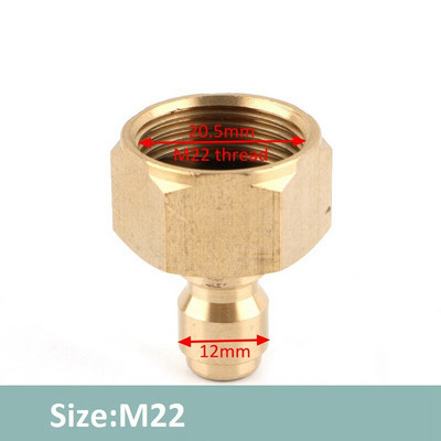 1 buc 1/4 "M14 M18 M22 alamă conector rapid de înaltă presiune Adaptor pistol de apă îmbinări pentru spălătorie auto Accesorii pentru irigarea grădinii