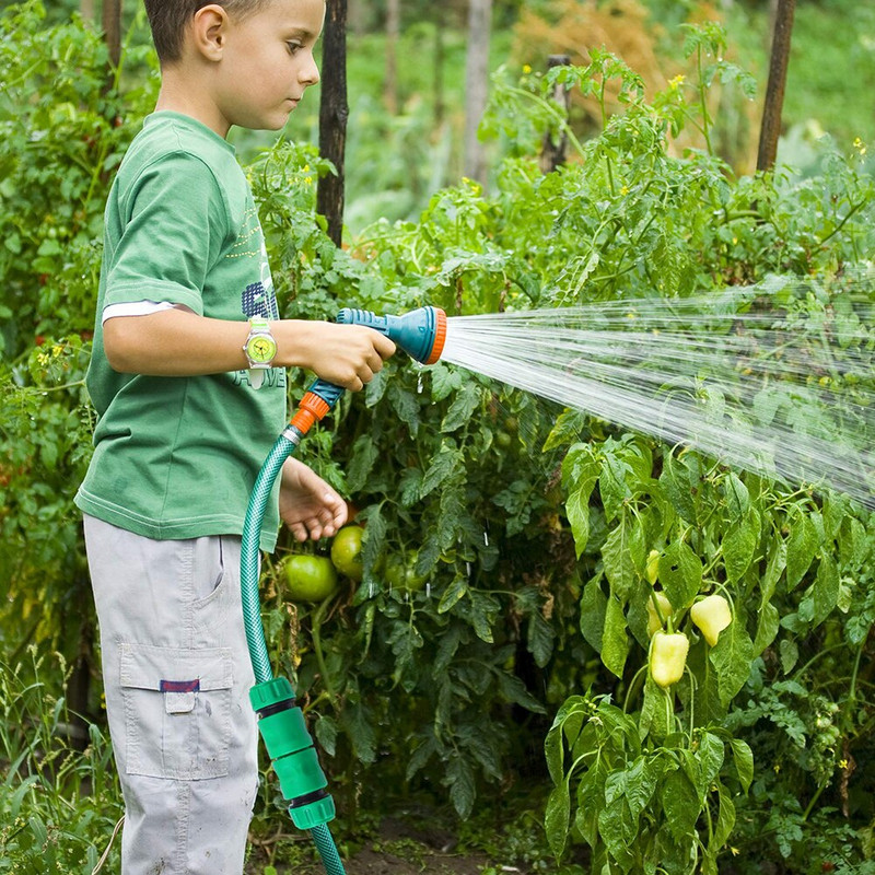 5kom zelena plastična dvosmjerna duda, priključak za vrtno crijevo, vrtna slavina, brzi priključak, popravak priključka za crijevo