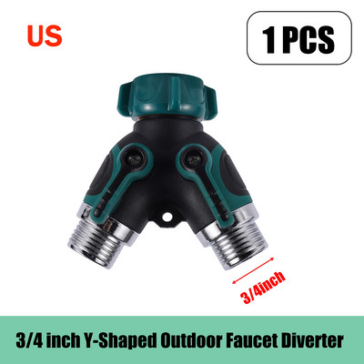 3/4" američko standardno vrtno crijevo Globe Ventil Konektor Zaporni ventil Vrtno crijevo Diverter Adapter za slavinu Brzi konektor
