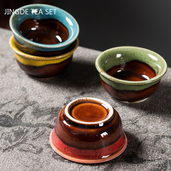 Creative Ceramic Small Handmade Tea Bowl Boutique Portable Tea Cup Personal Single Cup Household Tea Boutique