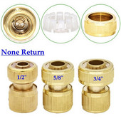 1db 1/2'' 5/8" 3/4" réz kerti víztömlő gyorscsatlakozók sárgaréz öntözőcső-adapter illesztések kerti vízcsatlakozó