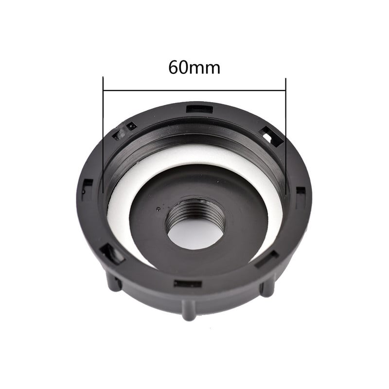 60 MM moteriško sriegio IBC bako adapteris sustorėjęs plastikinis čiaupo jungtis Vandens dėžutės vožtuvo jungtis namų sodo vandens prijungimui