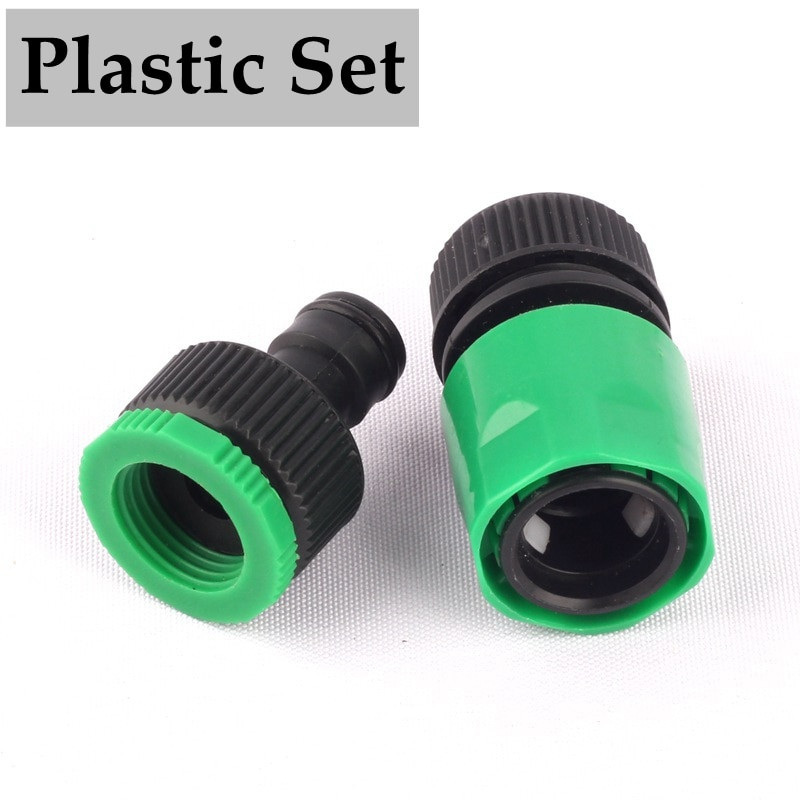 1 set 1/2" 3/4" la 16mm conector pentru furtun de grădină Adaptor pentru robinet de apă Conector de apă pentru grădină irigare îmbinare rapidă îmbinare țeavă pistol de apă