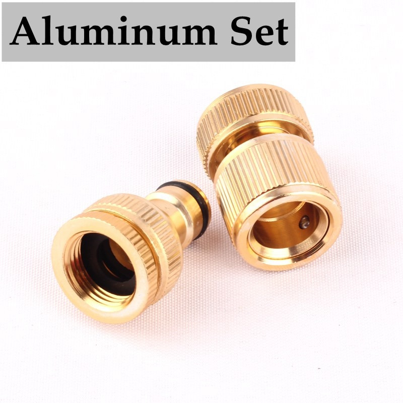 1 set 1/2" 3/4" la 16mm conector pentru furtun de grădină Adaptor pentru robinet de apă Conector de apă pentru grădină irigare îmbinare rapidă îmbinare țeavă pistol de apă