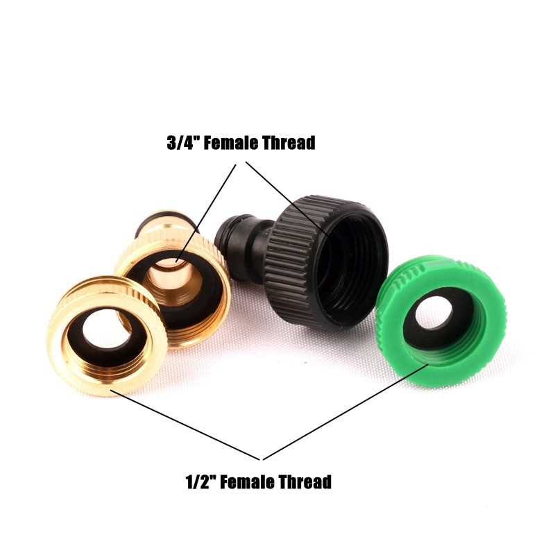 1 set 1/2" 3/4" la 16mm conector pentru furtun de grădină Adaptor pentru robinet de apă Conector de apă pentru grădină irigare îmbinare rapidă îmbinare țeavă pistol de apă