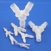 200 ~ 5 buc. 2,4-6,4 mm Conectori tip Y de tip T Dispozitive de despicare pentru țevi din plastic PP pentru rezervor de pește de acvariu Conector de distribuitor de furtun pentru pompă de aer