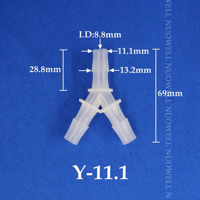 200 ~ 5 buc. 2,4-6,4 mm Conectori tip Y de tip T Dispozitive de despicare pentru țevi din plastic PP pentru rezervor de pește de acvariu Conector de distribuitor de furtun pentru pompă de aer