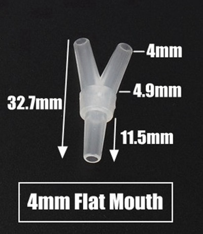 200 ~ 5 buc. 2,4-6,4 mm Conectori tip Y de tip T Dispozitive de despicare pentru țevi din plastic PP pentru rezervor de pește de acvariu Conector de distribuitor de furtun pentru pompă de aer