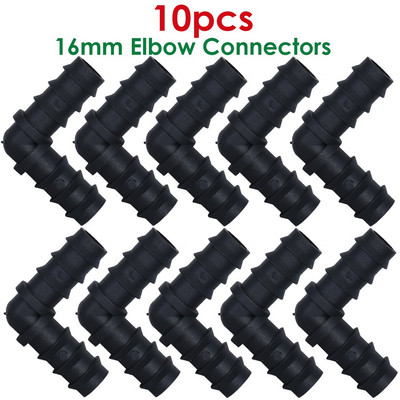 KESLA 10 buc. 16 mm cuplaj cot ghimpat conector de capăt pentru micro irigare 1/2 inchi PE tub furtun racord prin picurare udarea grădinii