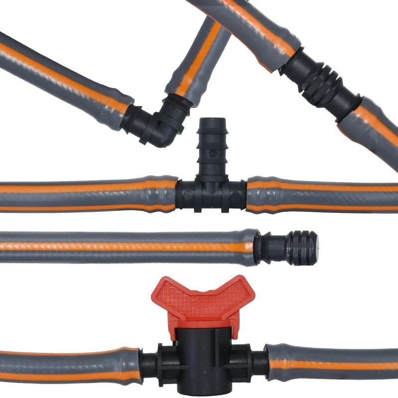 KESLA 10 buc. 16 mm cuplaj cot ghimpat conector de capăt pentru micro irigare 1/2 inchi PE tub furtun racord prin picurare udarea grădinii