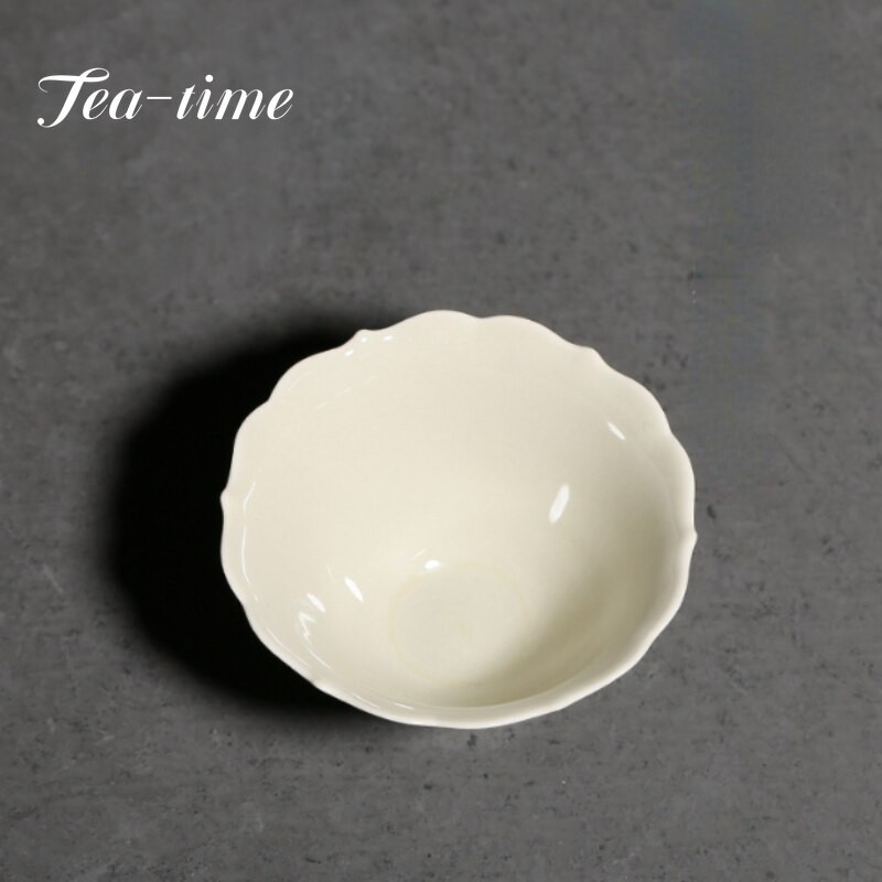 2db/szett 75ml Boutique Plant Hamumáz kerámia teáscsésze Retro napraforgó száj Art Singer Master Cup Háztartási Kung Fu Tea Hat Tál