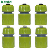 6 vnt., 1/2 colio sodo žarnos vamzdžio remonto jungtis su VANDENS UŽDARYMO VOŽTUVU Montavimo vamzdeliai Greitas prijungimas Lašelinio laistymo šiltnamis