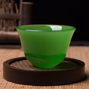 Нефритова чаша за чай Чаша за вино Китайски кунг-фу комплект за чай Health High-end Jade Tureen Master Cup Set Jade Bowl Чаша за чай Чаша за вода Чаша за чай