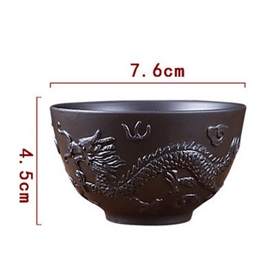 100 ml YiXing Purple Clay Tea csésze Kínai Kung Fu teáskészlet nagy teáscsésze Oolong tea Pu'er tea tea csésze