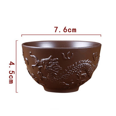 100 ml YiXing Purple Clay Tea csésze Kínai Kung Fu teáskészlet nagy teáscsésze Oolong tea Pu'er tea tea csésze