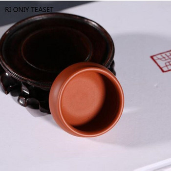 2 τμχ/σετ Κινεζικό Yixing Χειροποίητο Μωβ Πήλινο Φλιτζάνι Τσαγιού Φλιτζάνι Διαλογισμού Ταξιδιωτικό Τσάι Μπολ Pu\'er Master Cup Αυθεντικό σετ τσαγιού 45ml