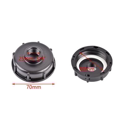 Adaptor de rezervor IBC cu filet de 1/2 ", 3/4 inch, robinet de plastic îngroșat S60X6 Capac filetat Fiting rezervor de apă pentru conectori de apă de grădină de acasă