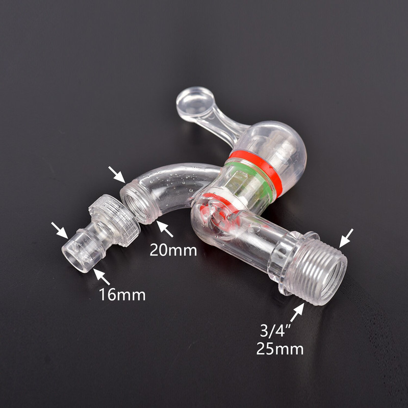 Adaptor de rezervor IBC cu filet de 1/2 ", 3/4 inch, robinet de plastic îngroșat S60X6 Capac filetat Fiting rezervor de apă pentru conectori de apă de grădină de acasă