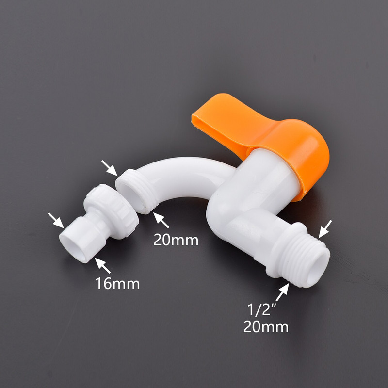 Adaptor de rezervor IBC cu filet de 1/2 ", 3/4 inch, robinet de plastic îngroșat S60X6 Capac filetat Fiting rezervor de apă pentru conectori de apă de grădină de acasă