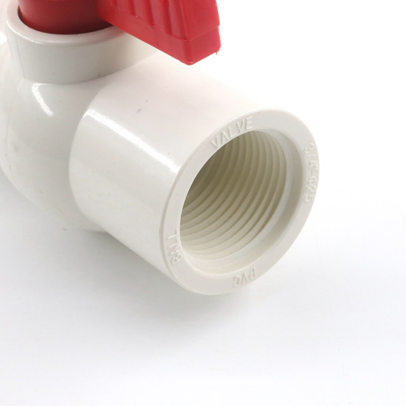 1 db 20 ~ 63 mm fehér PVC golyóscsap farm mezőgazdaság öntözés kert vízcsatlakozók akvárium tároló polc csőszerelvények