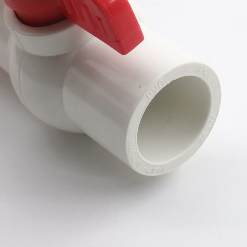 1 db 20 ~ 63 mm fehér PVC golyóscsap farm mezőgazdaság öntözés kert vízcsatlakozók akvárium tároló polc csőszerelvények