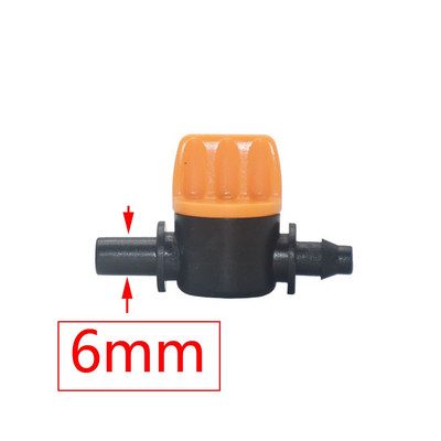 100 buc. Mini supapă furtun de 4 mm 4/7 țeavă de apă robinet de grădină 6 mm la 1I4 robinet de apă cu barb fitinguri de irigare prin picurare