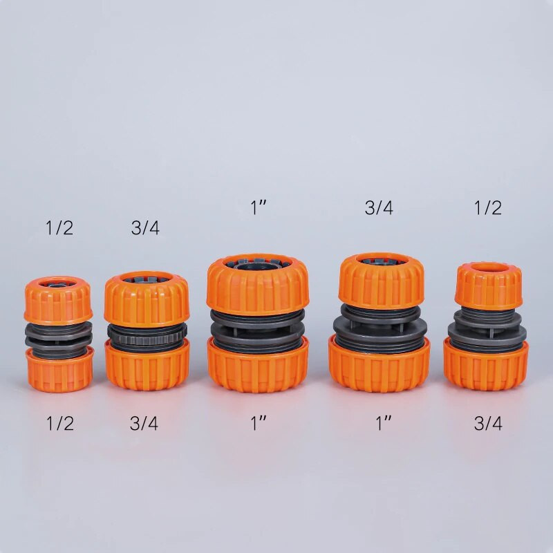Kerti öntözőtömlő műanyag gyorscsatlakozó 1/2" 3/4" 1 dupla dupla csatlakozó csukló adapter hosszabbító készlet csőhöz