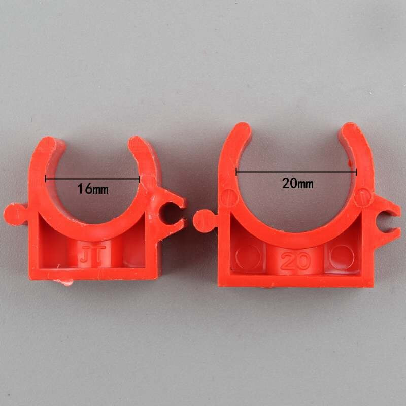 10 db 16 20 25 32 mm-es PVC csőbilincs csatlakozótartó műanyag csőszerelvények U típusú víztömlő csatlakozók heveder Kerti kiegészítők