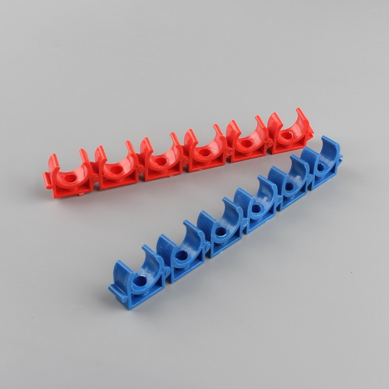 10 db 16 20 25 32 mm-es PVC csőbilincs csatlakozótartó műanyag csőszerelvények U típusú víztömlő csatlakozók heveder Kerti kiegészítők