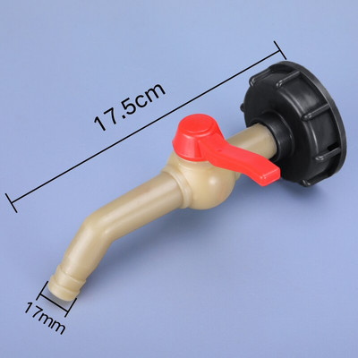 1000L IBC bako adapteris 60mm šiurkščiavilnių sriegių čiaupo jungtis vandens bako jungtis namų sodo vandens nuleidimo jungtims 1vnt