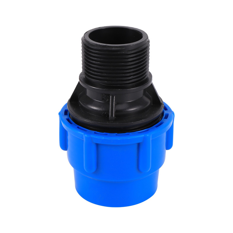 1/2" 3/4"1"1,2"1,5" vidinis sriegis iki 20/25/32/40/50 mm PE vamzdžio tiesios jungties drėkinimo sistemos PE PVC vamzdžio konversijos mova