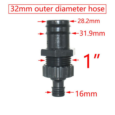 16mm 20mm 25mm kerti tömlő Gyorscsatlakozó 1/2 5/8 3/4 öntöző kerti tömlő csatlakozó 1 DB