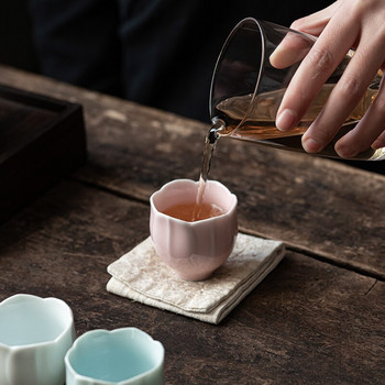 Lotus Flowers A Tea Cup Set Cups Beautiful Teaware Set Κινεζικές κούπες για την τελετή του τσαγιού Τσάι υπηρεσία τσαγιού