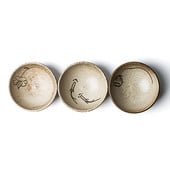 Ceai de ceai din ceramică de epocă sculptată manual Set de căni de pește cu vin de ceai Bol Lotus pentru ceremonia ceaiului Flori căni de cafea