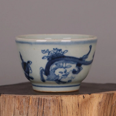 Személyes ismertető Kerámia teáscsésze Jingdezhen teáscsésze Hagyományos retro stílusú porcelán kávés teáscsésze kis teástál