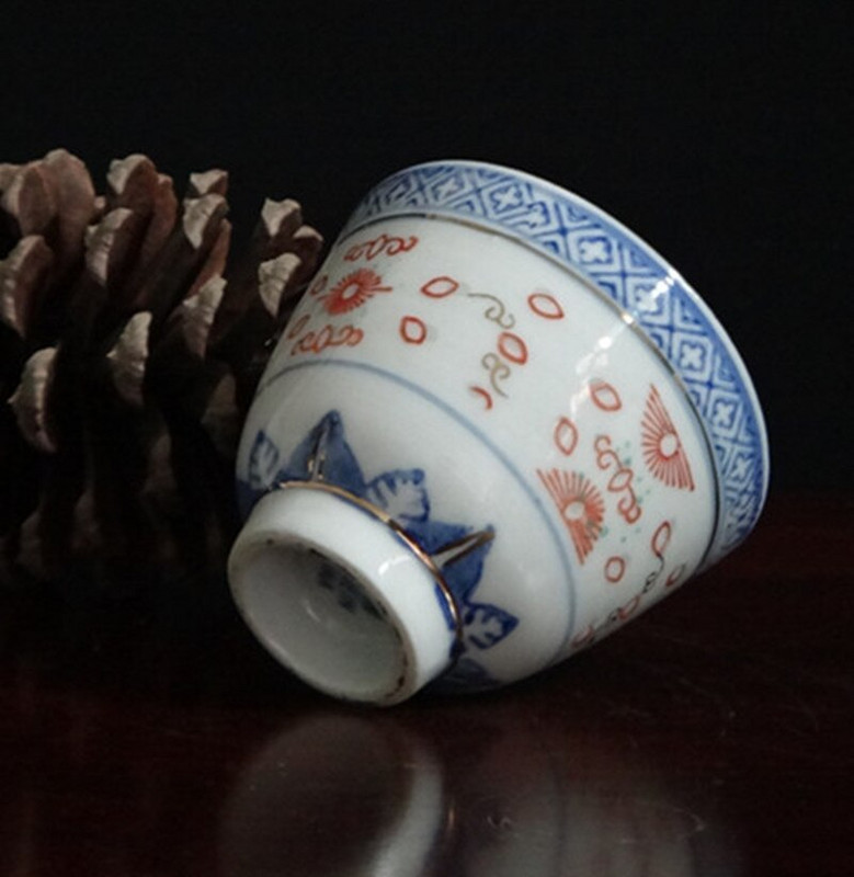Személyes ismertető Kerámia teáscsésze Jingdezhen teáscsésze Hagyományos retro stílusú porcelán kávés teáscsésze kis teástál