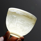 1vnt kinų skulptūros skaidrus keraminis vieno puodelio arbatos puodelis Maži arbatos puodeliai maži kavos arbatos puodeliai namuose Svetainės stalo dovana