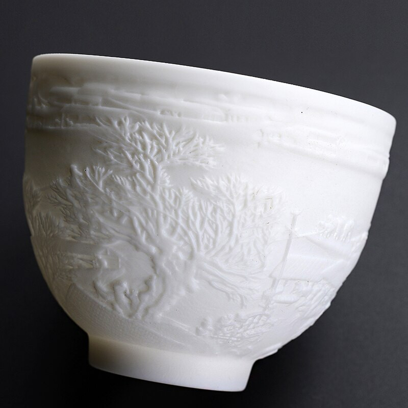 1vnt kinų skulptūros skaidrus keraminis vieno puodelio arbatos puodelis Maži arbatos puodeliai maži kavos arbatos puodeliai namuose Svetainės stalo dovana